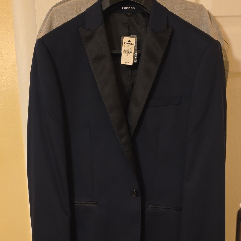 Express Men's Midnight Blue Tuxedo Jacket
